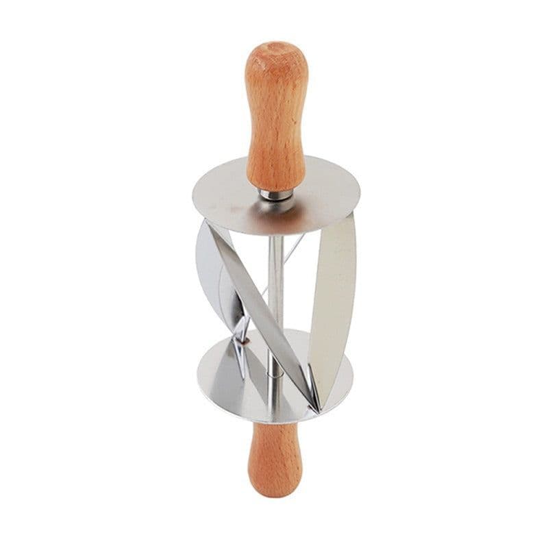 image-Stainless Steel Croissant Dough Roller Cutter