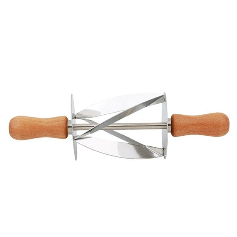 image-Stainless Steel Croissant Dough Roller Cutter