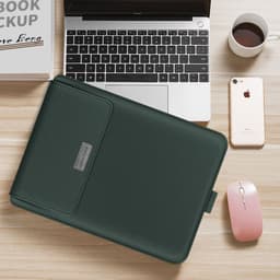 image-15.6 Inch Laptop Sleeve Bag Plush Waterproof Inner Case Universal