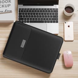 image-15.6 Inch Laptop Sleeve Bag Plush Waterproof Inner Case Universal