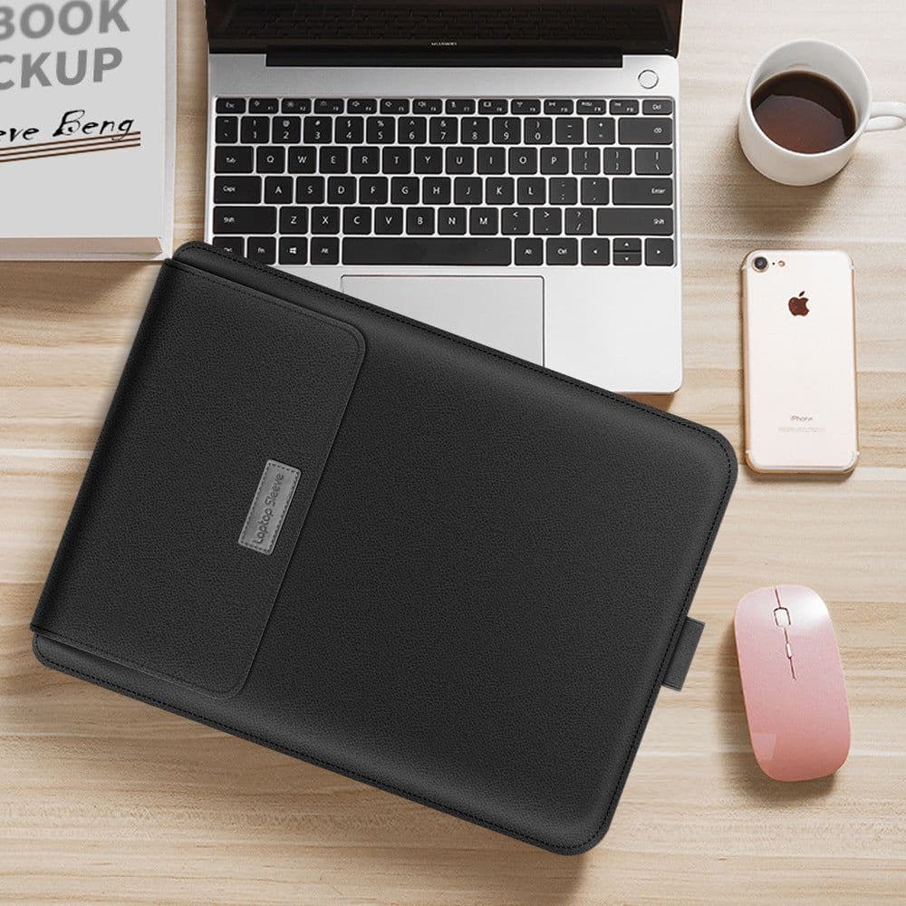 image-15.6 Inch Laptop Sleeve Bag Plush Waterproof Inner Case Universal