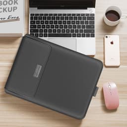 image-15.6 Inch Laptop Sleeve Bag Plush Waterproof Inner Case Universal