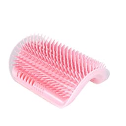 image-Cat Corner Grooming Brush with Massage Comb and Catnip Toy