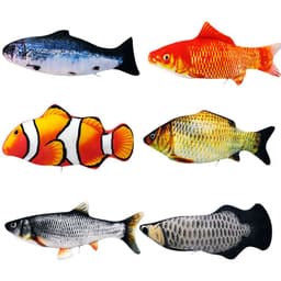 image-Augleka Electric Flopping Fish Plush Toy Clownfish 28cm