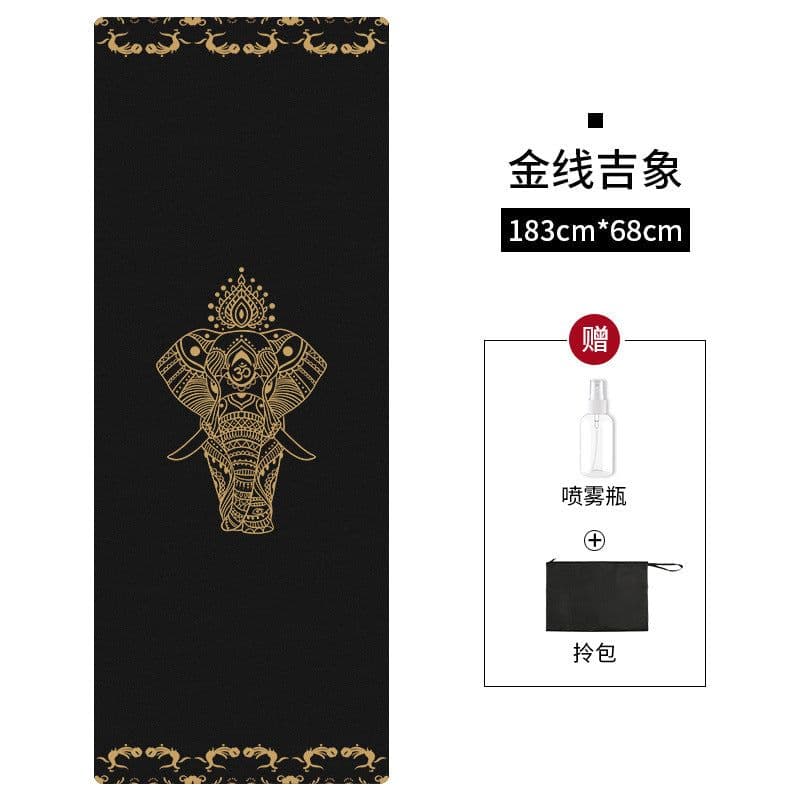 image-Nagudi Yoga Mat with Alignment Lines 1830x680mm Natural Rubber