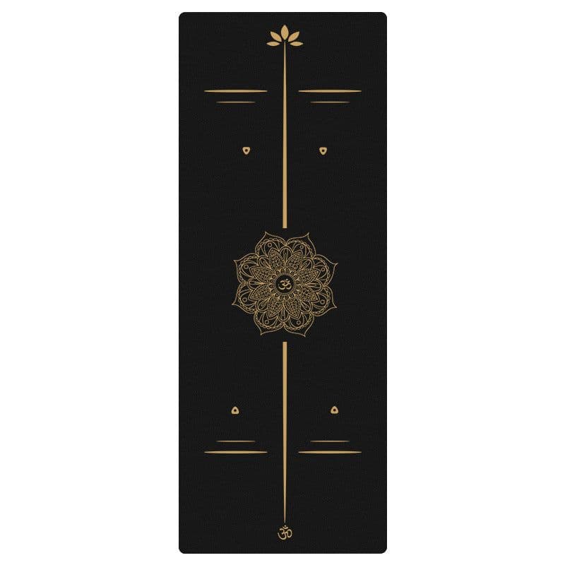 image-Nagudi Yoga Mat with Alignment Lines 1830x680mm Natural Rubber