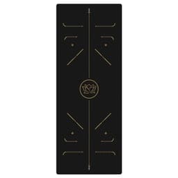 image-Nagudi Yoga Mat with Alignment Lines 1830x680mm Natural Rubber