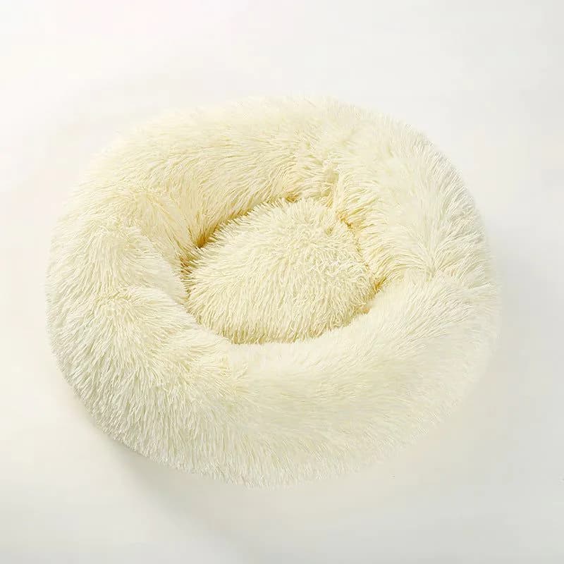 image-Washable Plush Pet Bed Round Soft Dog Cat Mat Velvet Cushion