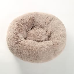 image-Washable Plush Pet Bed Round Soft Dog Cat Mat Velvet Cushion