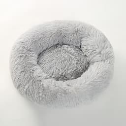 image-Washable Plush Pet Bed Round Soft Dog Cat Mat Velvet Cushion