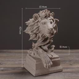 image-Silence is Gold Resin Sculpture Nordic Home Decor Figurine