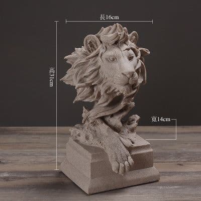 image-Silence is Gold Resin Sculpture Nordic Home Decor Figurine