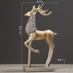 image-Silence is Gold Resin Sculpture Nordic Home Decor Figurine