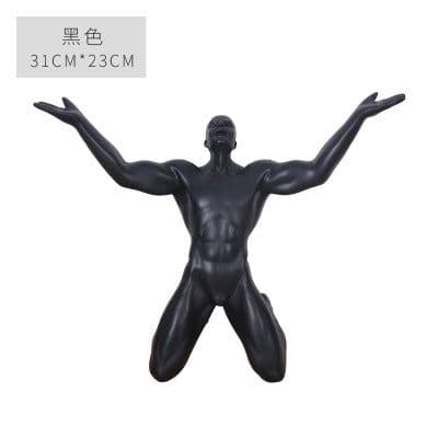 image-Silence is Gold Resin Sculpture Nordic Home Decor Figurine