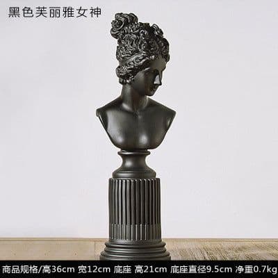 image-Silence is Gold Resin Sculpture Nordic Home Decor Figurine