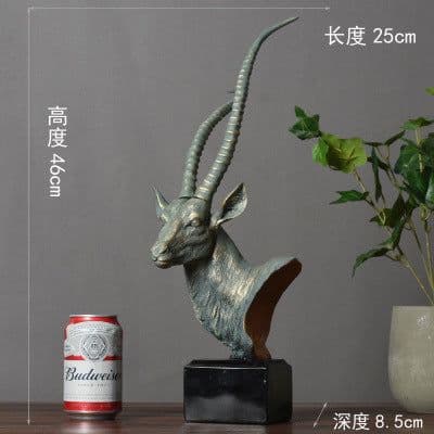 image-Silence is Gold Resin Sculpture Nordic Home Decor Figurine
