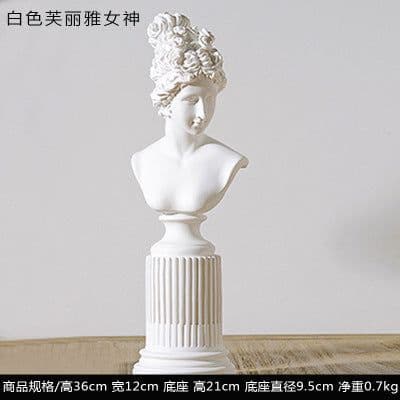image-Silence is Gold Resin Sculpture Nordic Home Decor Figurine