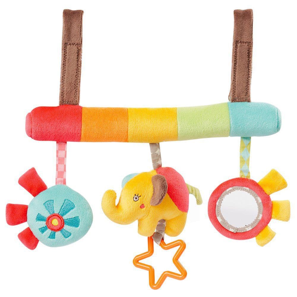 image-Baby Crib Mobile Music Toy with Animal Plush Hanging Bells 0-2 Years