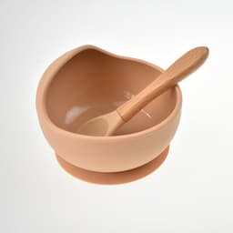 image-YC Silicone Baby Cutlery Set 3-Piece Bib Suction Bowl Spoon