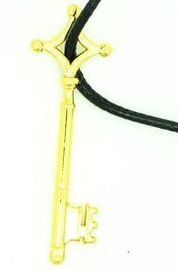 image-Attack on Titan Necklace Key Pendant Anime Alloy Silver Unisex