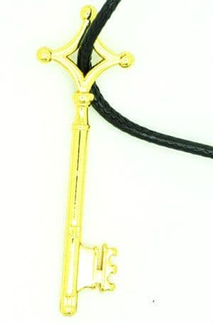 image-Attack on Titan Necklace Key Pendant Anime Alloy Silver Unisex