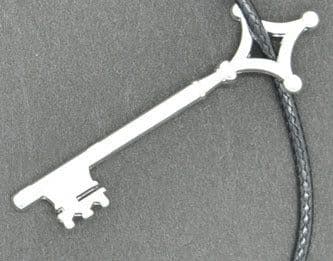 image-Attack on Titan Necklace Key Pendant Anime Alloy Silver Unisex