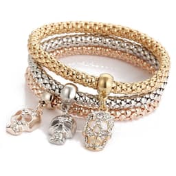image-BJ012 Crystal Butterfly Pendant Bracelet Women's Multi-Color Chain