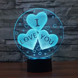 image-Aocele 3D LED Night Light with Touch Control and Remote