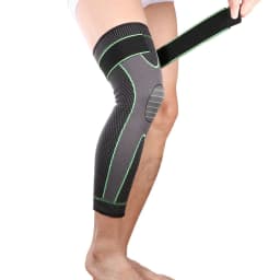 image-Mumian S33 Nylon Knee Pads for Sports - Black and Green