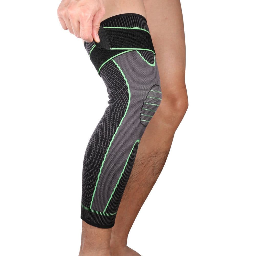 image-Mumian S33 Nylon Knee Pads for Sports - Black and Green
