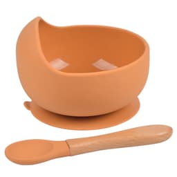 image-rxl Baby Silicone Bowl Spoon Set with Suction Cup