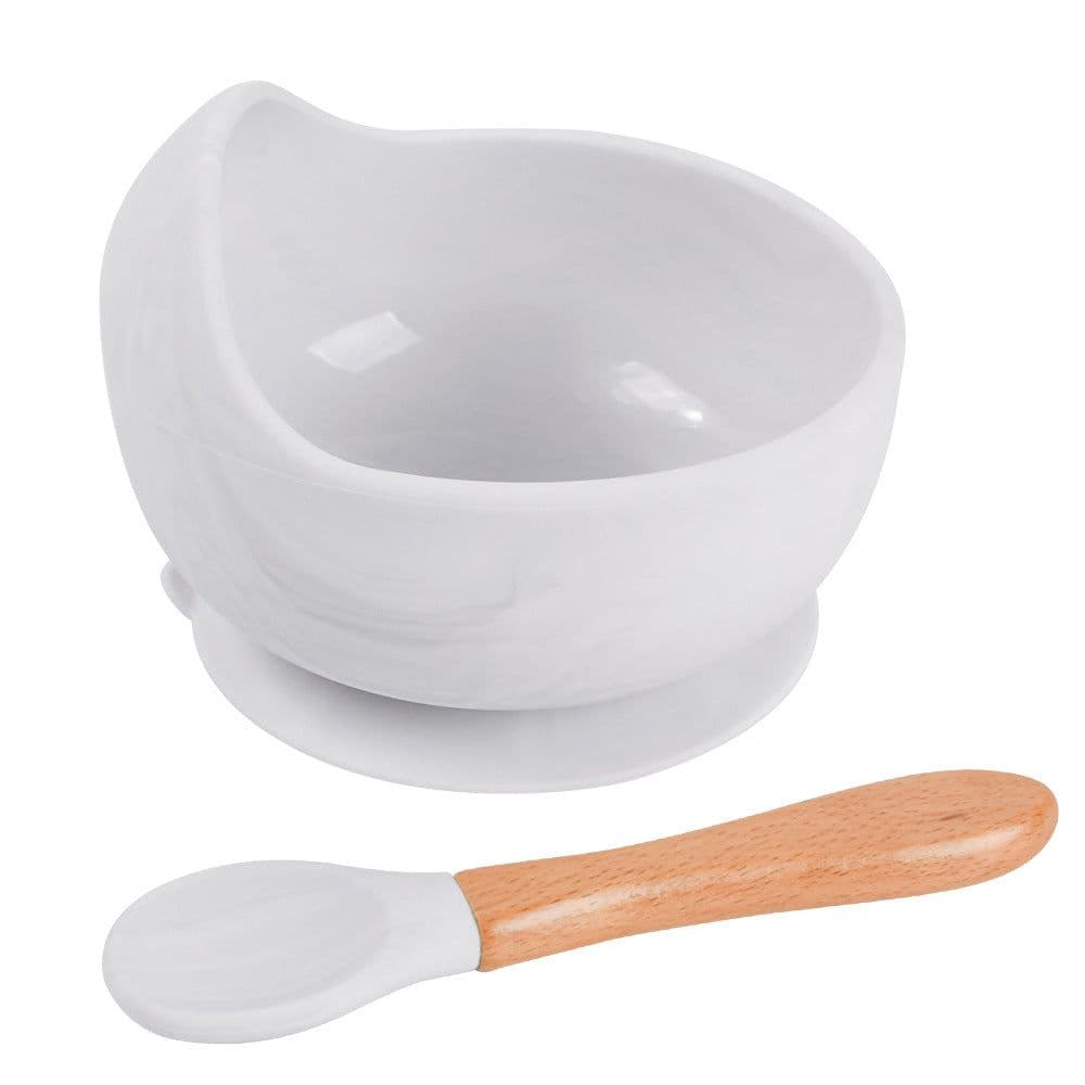 image-rxl Baby Silicone Bowl Spoon Set with Suction Cup