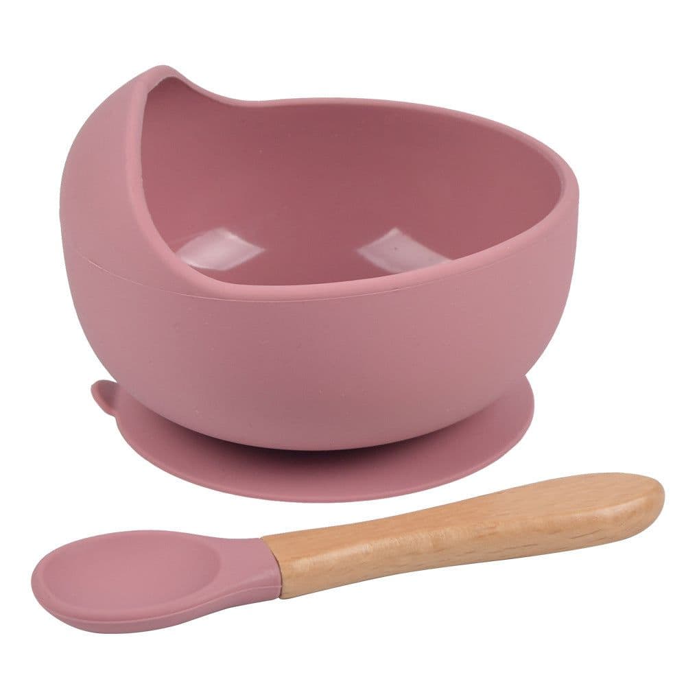 image-rxl Baby Silicone Bowl Spoon Set with Suction Cup