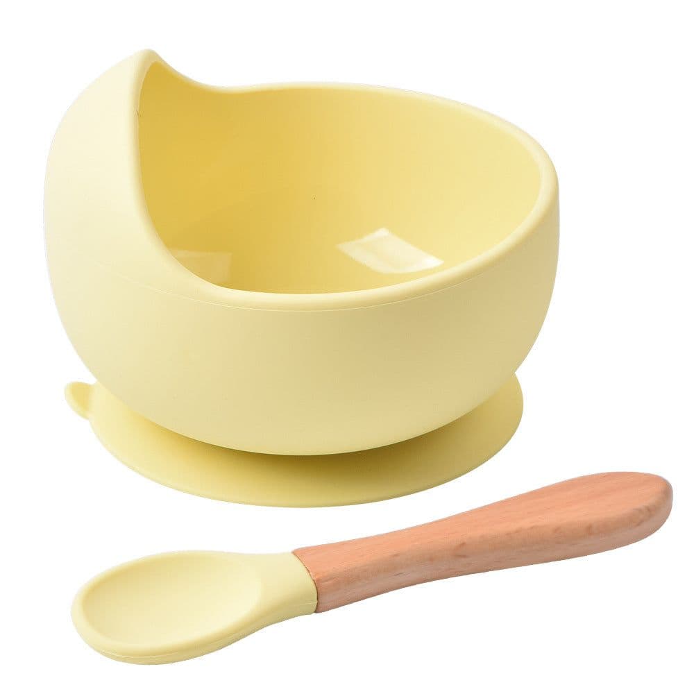 image-rxl Baby Silicone Bowl Spoon Set with Suction Cup