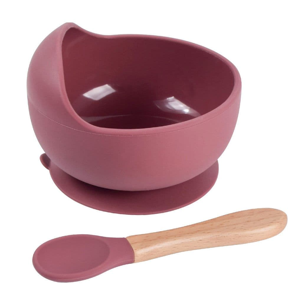 image-rxl Baby Silicone Bowl Spoon Set with Suction Cup