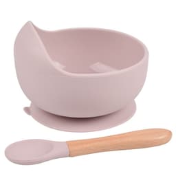 image-rxl Baby Silicone Bowl Spoon Set with Suction Cup