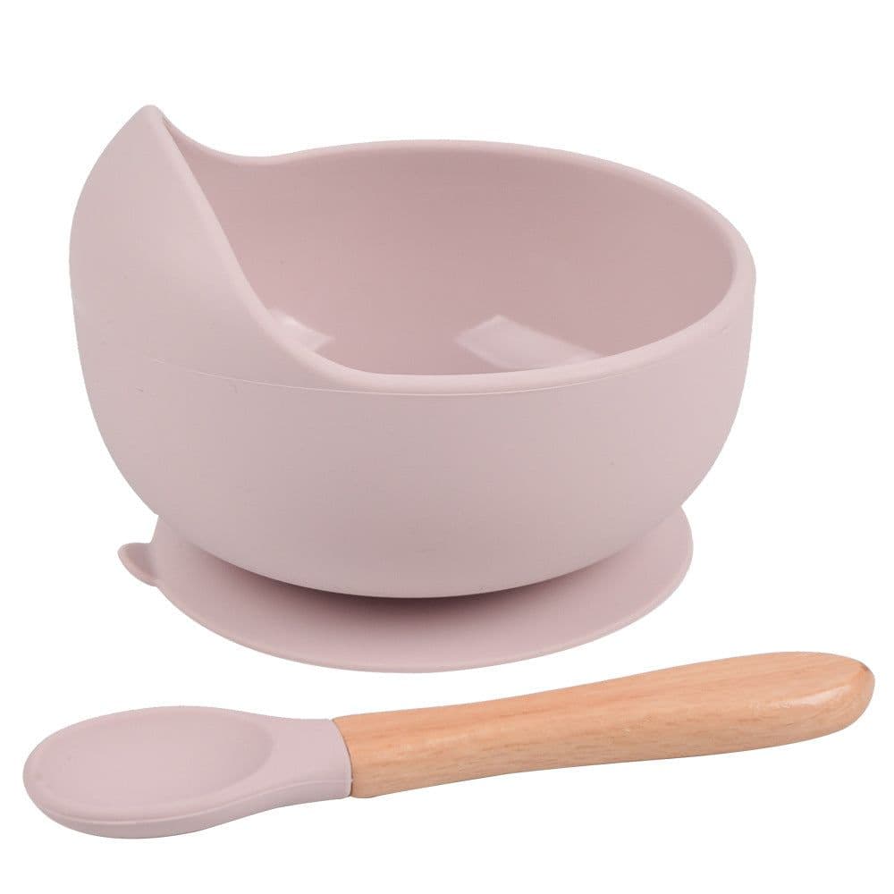 image-rxl Baby Silicone Bowl Spoon Set with Suction Cup