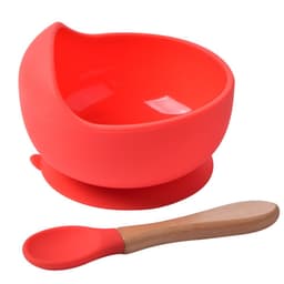 image-rxl Baby Silicone Bowl Spoon Set with Suction Cup