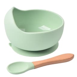 image-rxl Baby Silicone Bowl Spoon Set with Suction Cup