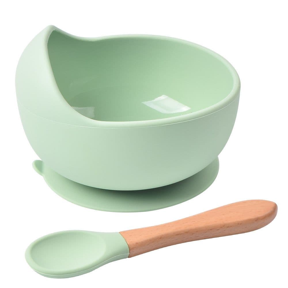 image-rxl Baby Silicone Bowl Spoon Set with Suction Cup