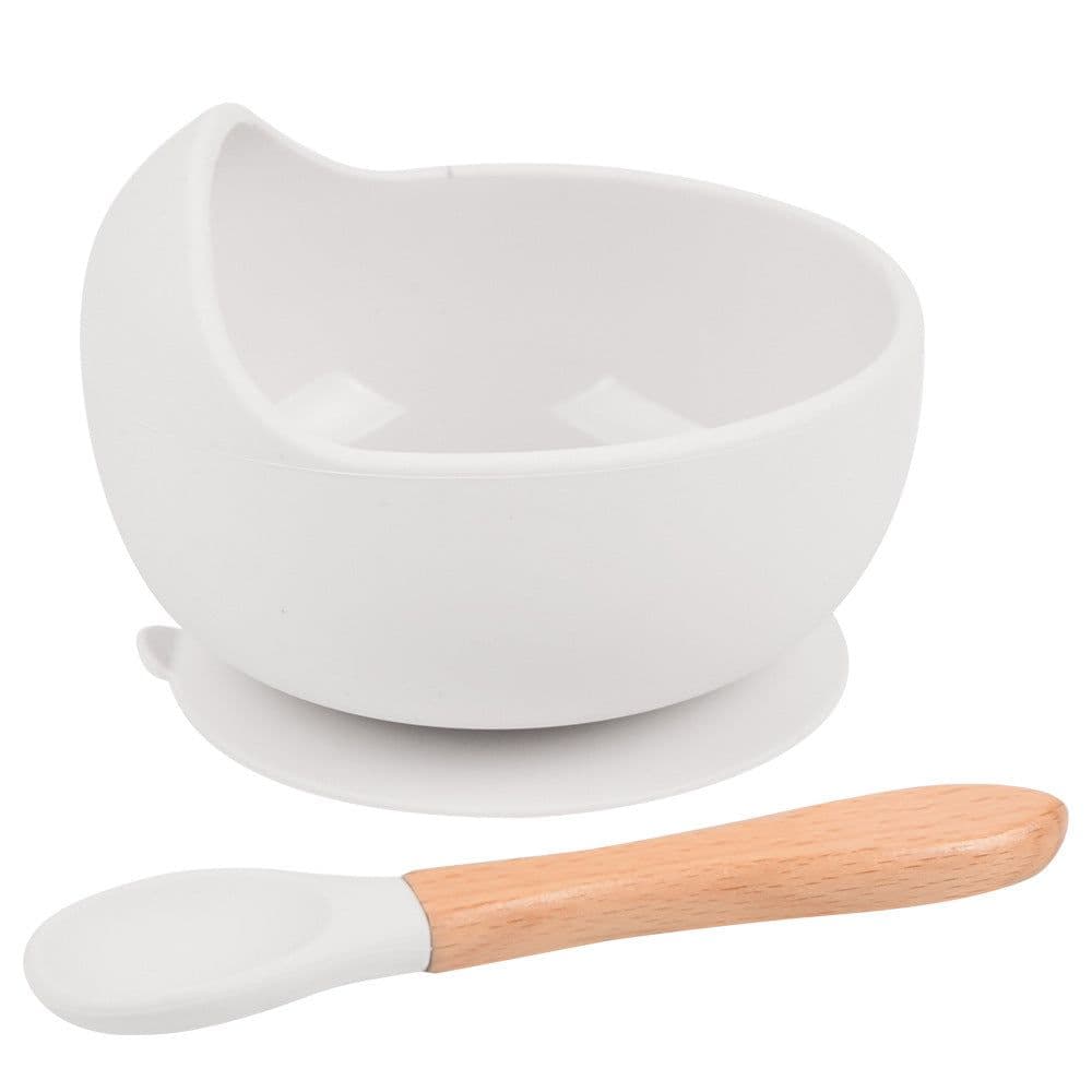 image-rxl Baby Silicone Bowl Spoon Set with Suction Cup