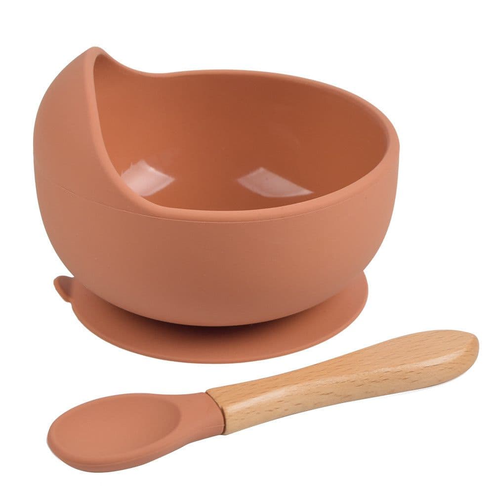 image-rxl Baby Silicone Bowl Spoon Set with Suction Cup