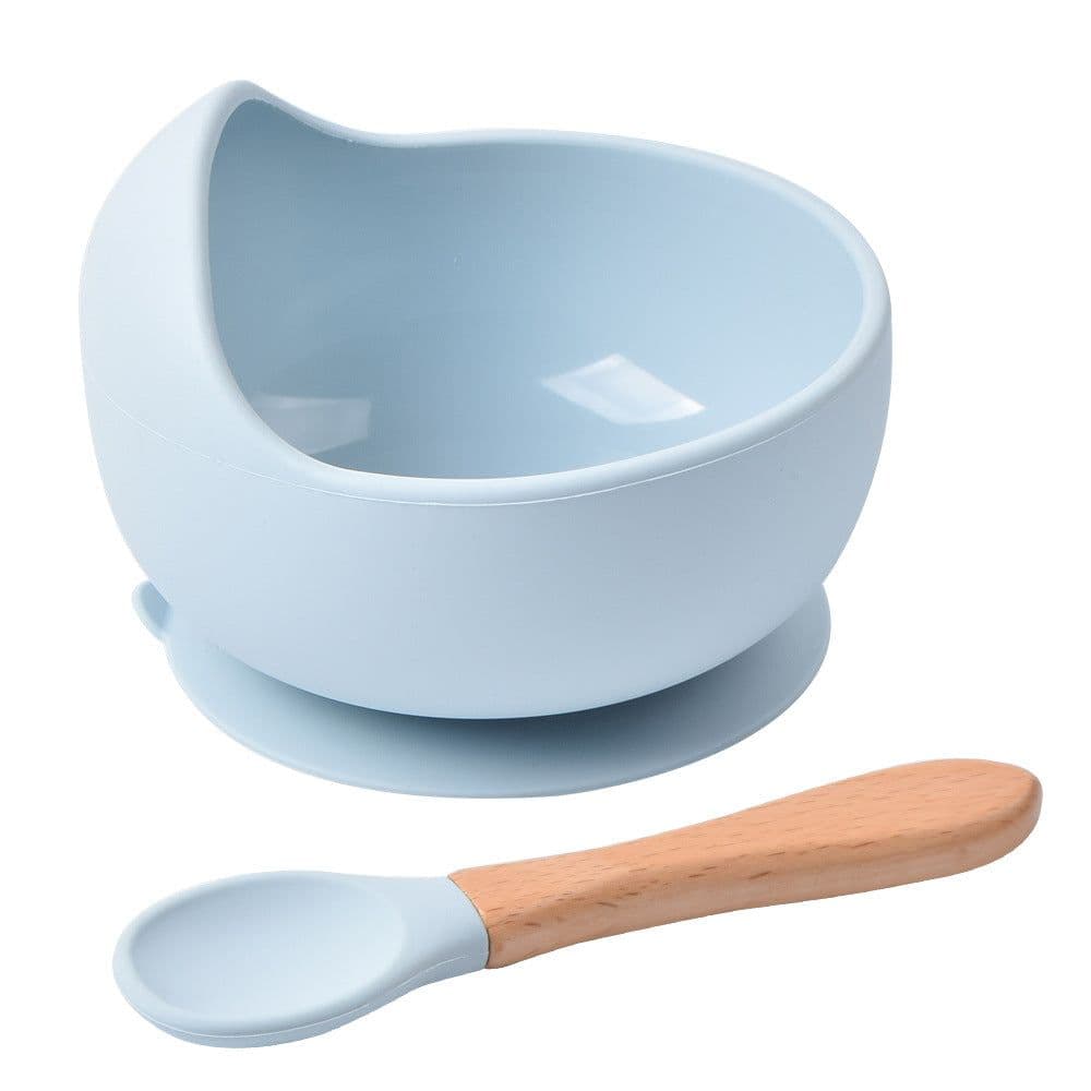 image-rxl Baby Silicone Bowl Spoon Set with Suction Cup