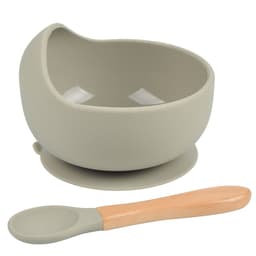 image-rxl Baby Silicone Bowl Spoon Set with Suction Cup