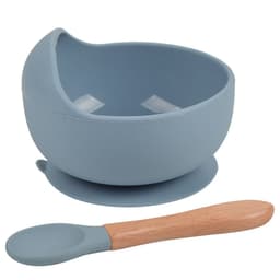 image-rxl Baby Silicone Bowl Spoon Set with Suction Cup