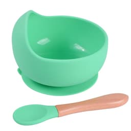 image-rxl Baby Silicone Bowl Spoon Set with Suction Cup