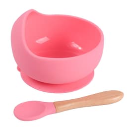 image-rxl Baby Silicone Bowl Spoon Set with Suction Cup