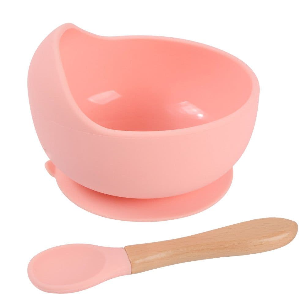 image-rxl Baby Silicone Bowl Spoon Set with Suction Cup