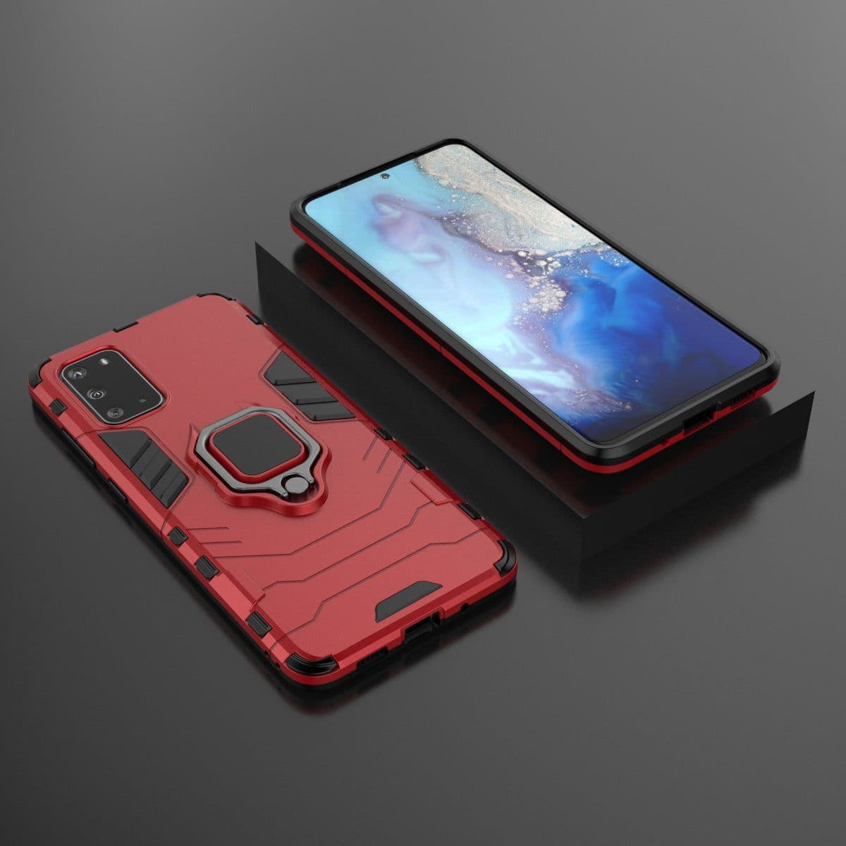 image-Samsung Galaxy S20 Plus Ring Kickstand Case with Car Mount