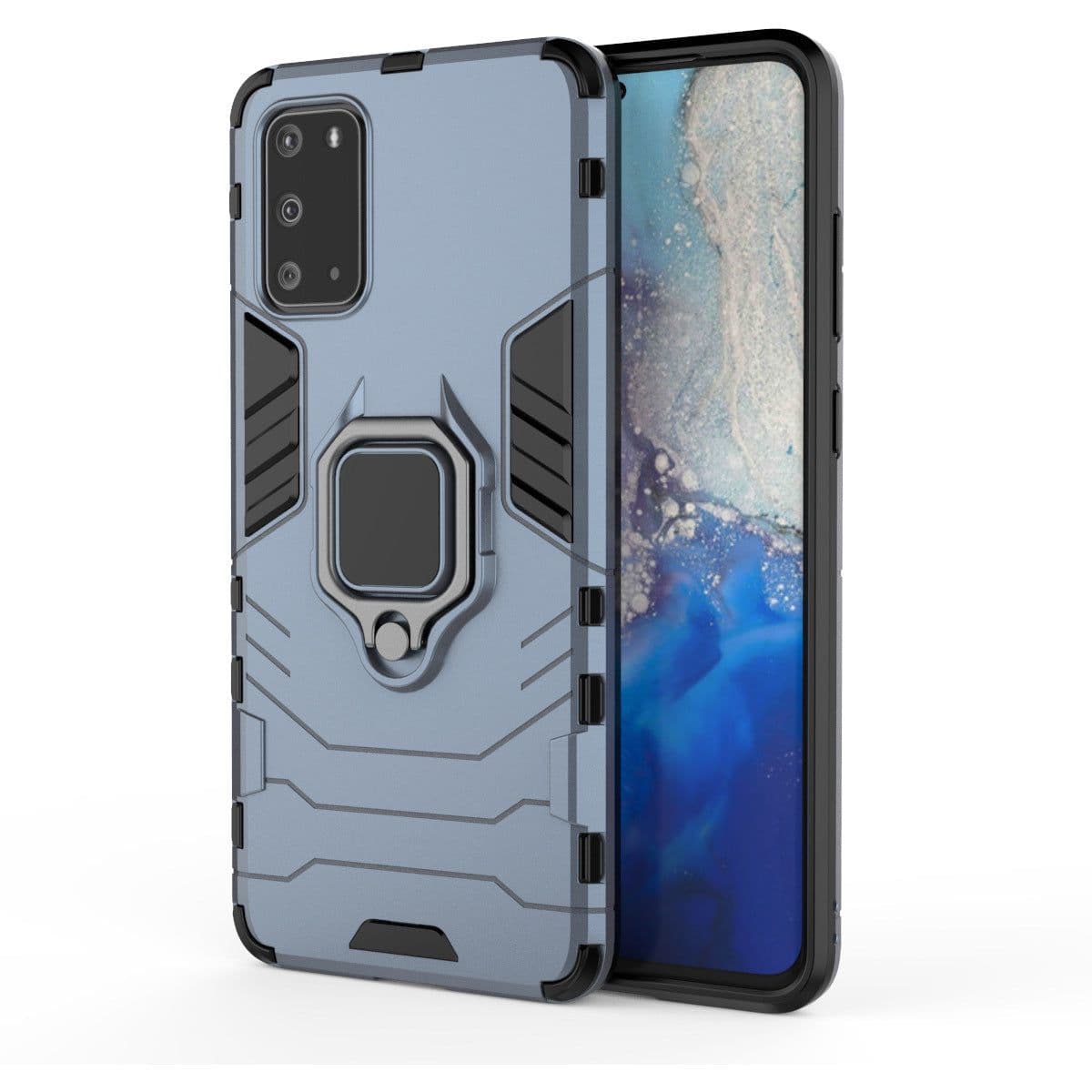 image-Samsung Galaxy S20 Plus Ring Kickstand Case with Car Mount